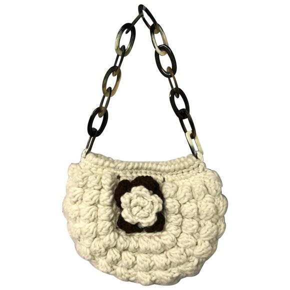 CLAUDIA BERTOLERO PERU BEIGE SHOULDER BAG